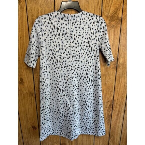 Tyler Boe Women's Leopard Animal Print Knit Dress Pockets Multicolor Size XS - Picture 2 of 7